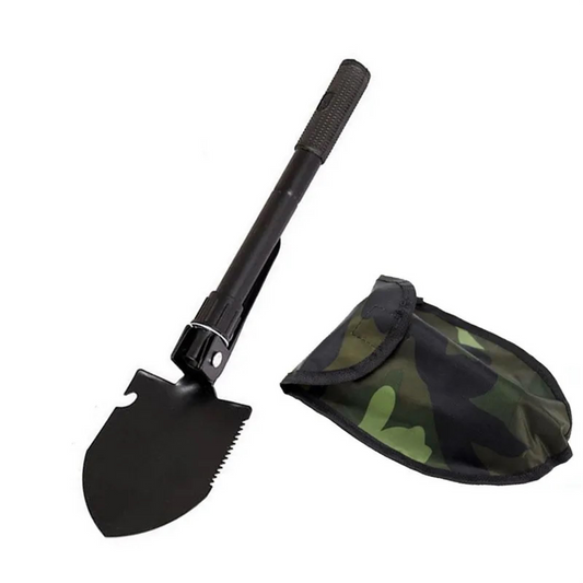 Tactical Folding Survival Shovel – Multi-Tool with Compass
