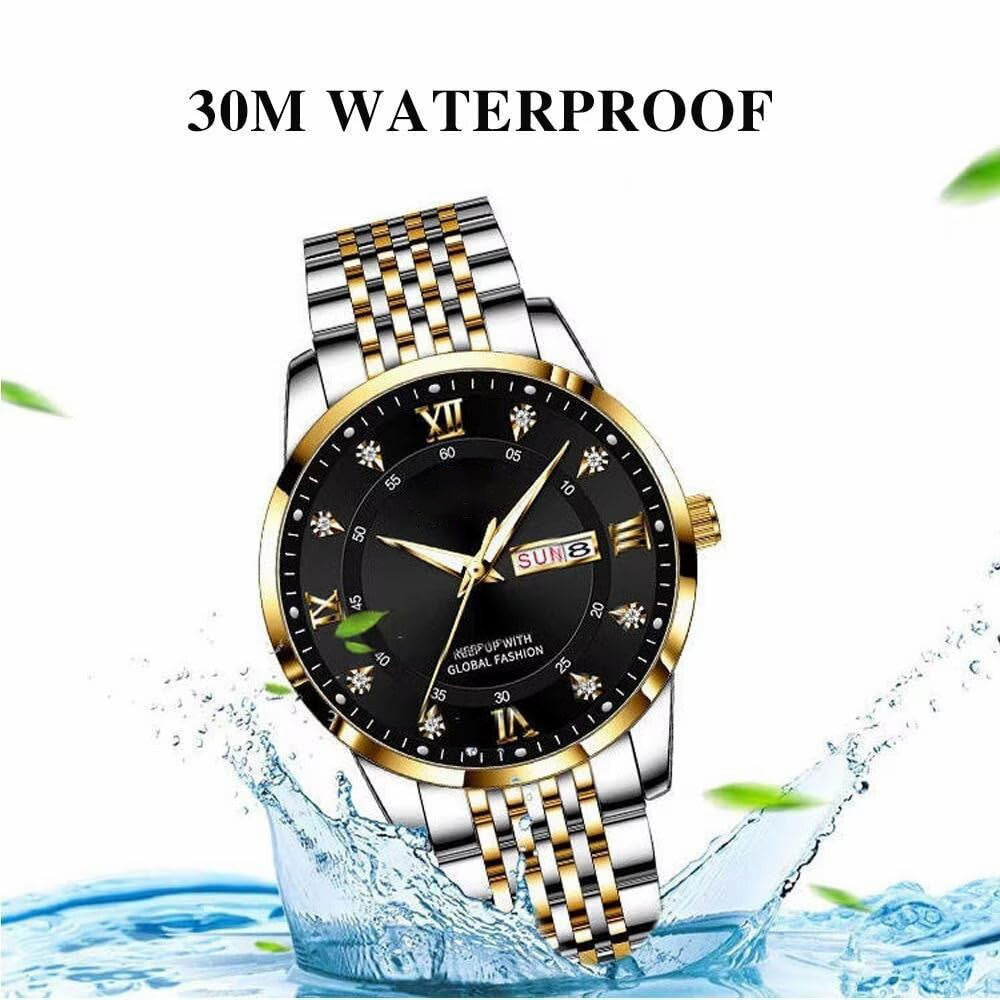 Men's Luxury Waterproof Stainless Steel Quartz Watch