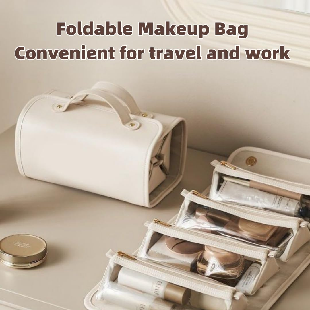 Portable 4-in-1 Foldable Cosmetic Bag