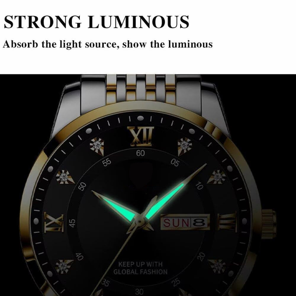 Men's Luxury Waterproof Stainless Steel Quartz Watch