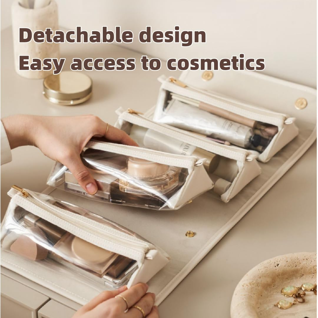 Portable 4-in-1 Foldable Cosmetic Bag