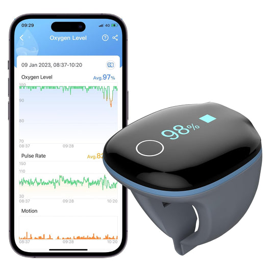 Smart O2 Ring: Real-Time Oxygen & Pulse Tracking with Smart Alerts