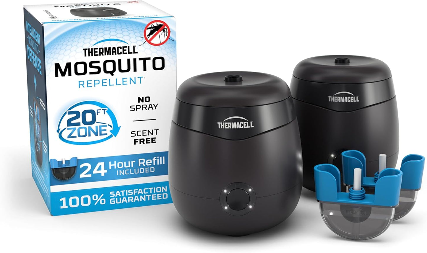 Rechargeable Mosquito Repeller with 20’ Mosquito Protection Zone; Bug Spray Alternative; Scent Free