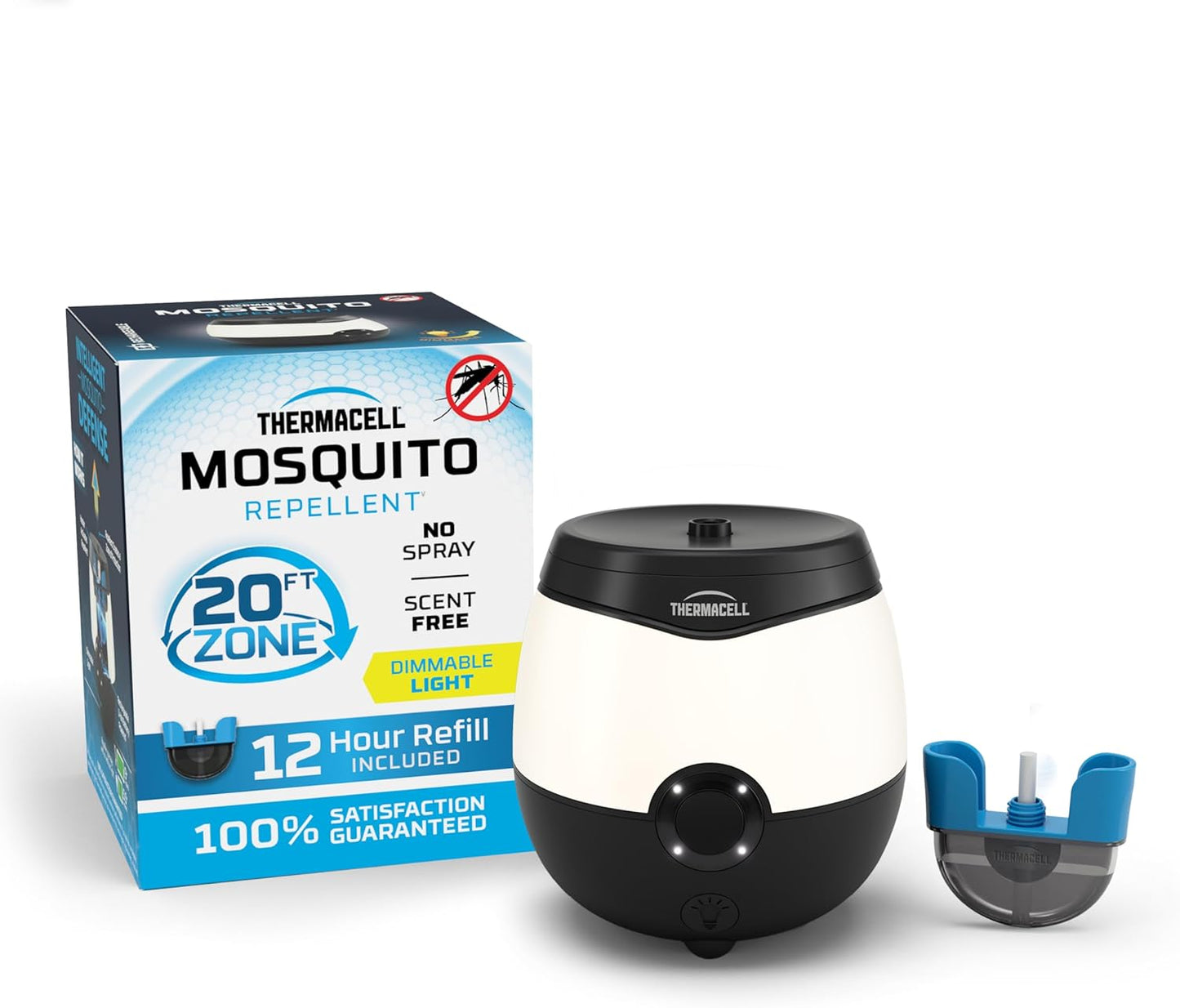 Rechargeable Mosquito Repeller with 20’ Mosquito Protection Zone; Bug Spray Alternative; Scent Free