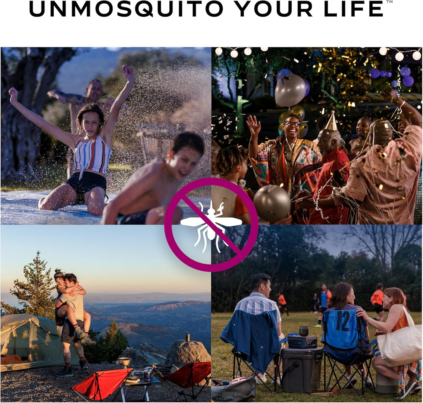 Rechargeable Mosquito Repeller with 20’ Mosquito Protection Zone; Bug Spray Alternative; Scent Free
