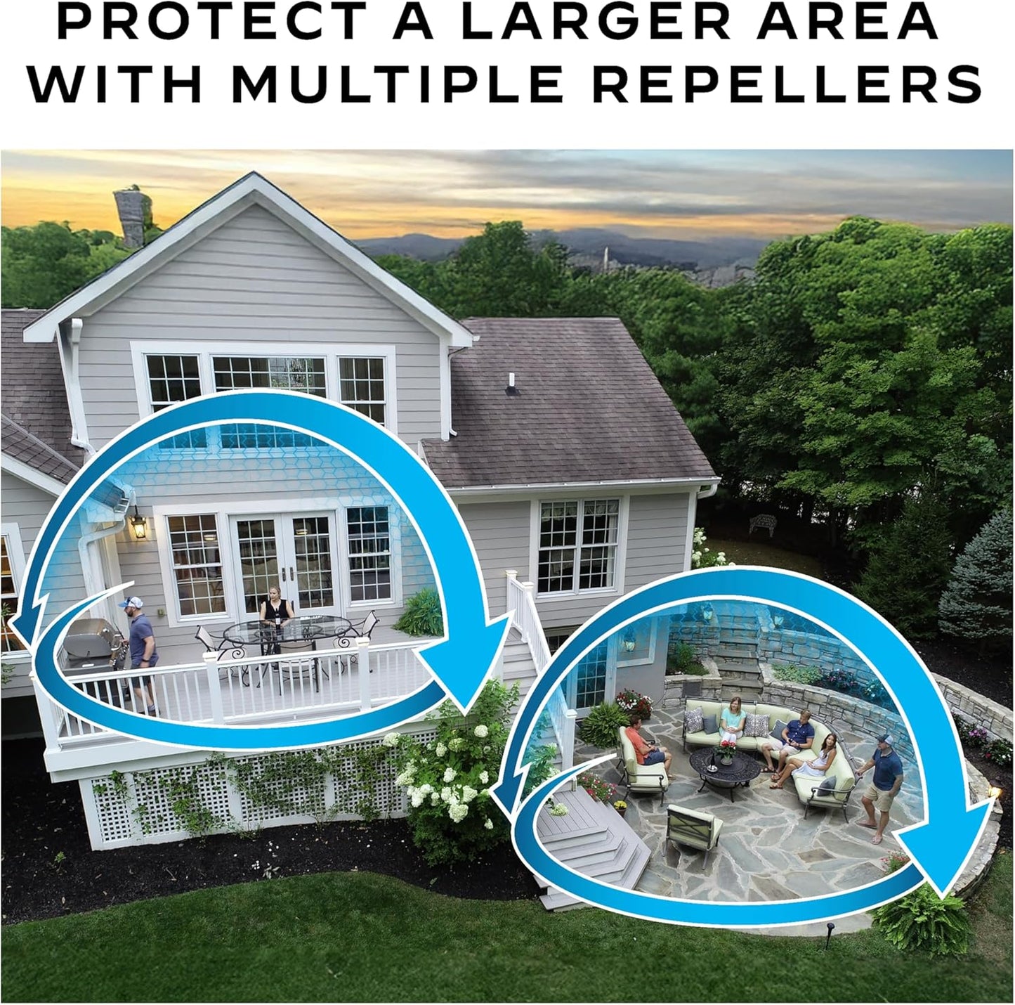 Rechargeable Mosquito Repeller with 20’ Mosquito Protection Zone; Bug Spray Alternative; Scent Free